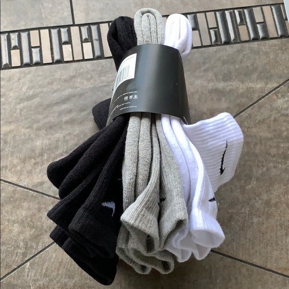 NIKE EVERYDAY COTTON CUSHIONED CREW SOCKS MEN’S - Picture 2 of 14